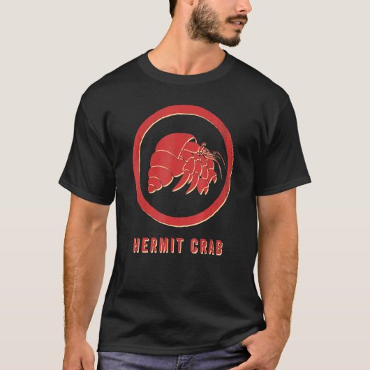 Hermit Crab Lover  Retro Style Animal T-shirt (Voorkant)
