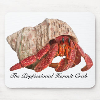 Hermit Crab Mousepad, The Professional Hermit Crab Muismat