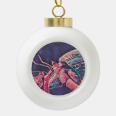 Hermit Crab Necklace Keramische Bal Ornament (Voorkant)