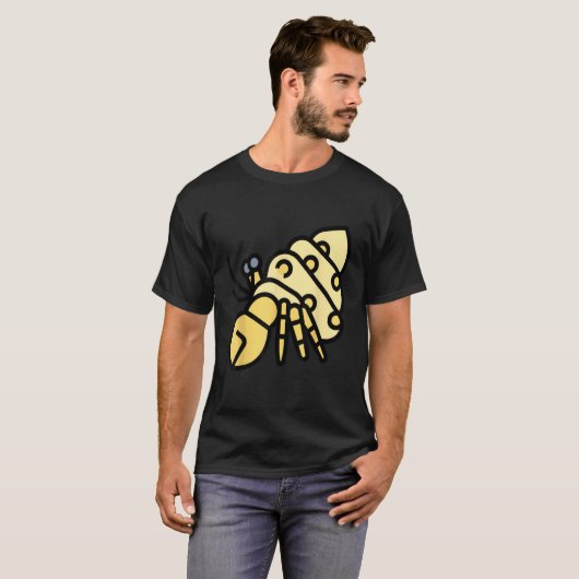 Hermit Crab Sea Shell Animal Shellfish Fun T-shirt (Voorkant volledig)