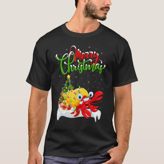 Hermit Crab   Xmas Decorations Hermit Crab Christm T-shirt (Voorkant)