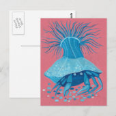 Hermit Crab Zee Ocean Underwater Animals Painting Briefkaart (Voorkant / Achterkant)