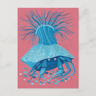 Hermit Crab Zee Ocean Underwater Animals Painting Briefkaart