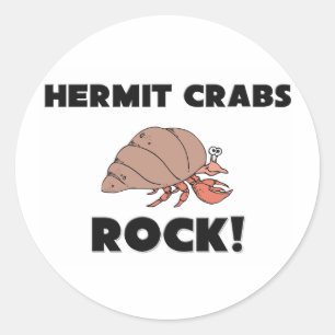 Hermit Crabs Rock Ronde Sticker