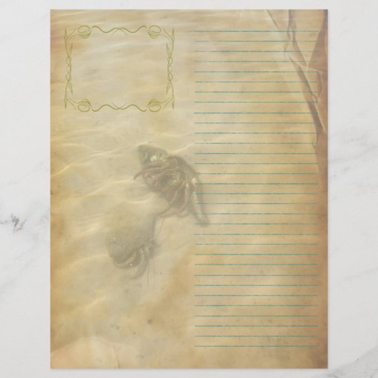 Hermit Crabs Scripture Scrapbook Paper Flyer (Achterkant)