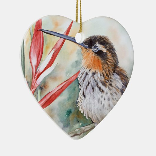 Hermit Hummingbird Keramisch Ornament (Rechts)