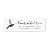 Hermit Hummingbird Return Label (Voorkant)
