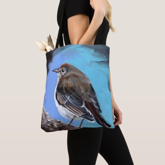 Hermit Thrush Bird Tas (Dichtbij)