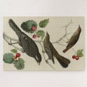 Hermit Thrush, Grey Jay Audubon's Birds of America Legpuzzel (Horizontaal)