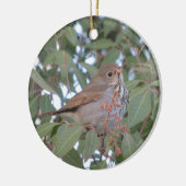 Hermit Thrush Keramisch Ornament (Links)