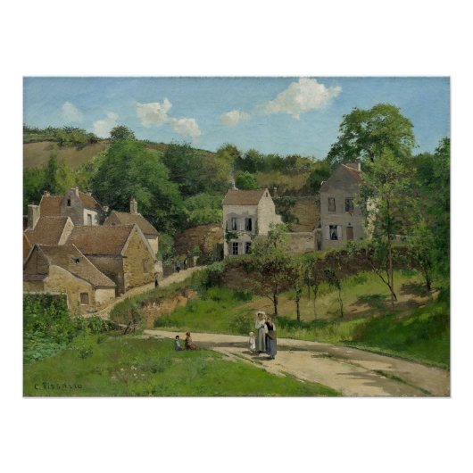 Hermitage in Pontoise Camille Pissarro Perfect Poster (Voorkant)