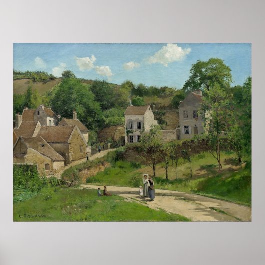 Hermitage in Pontoise Camille Pissarro Poster (Voorkant)
