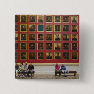 Hermitage Museum, Zaal 197, De galerij van de oorl Vierkante Button 5,1 Cm