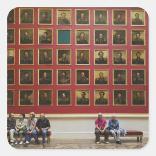 Hermitage Museum, Zaal 197, De Galerij van de Oorl Vierkante Sticker
