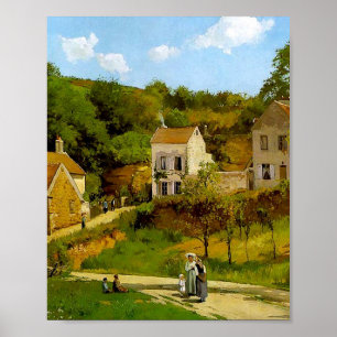 Hermitage van Pontoise door Camille Pissarro Poster