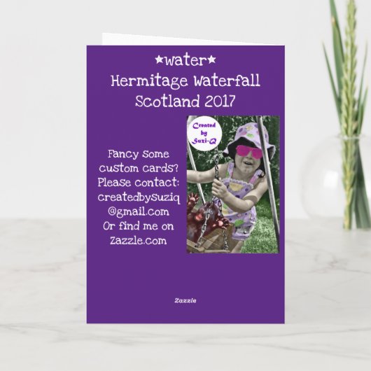 Hermitage Watervalkaart Kaart (Achterkant)