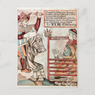 Hermod astride Sleipnir Briefkaart