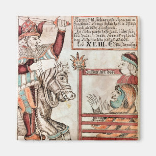 Hermod astride Sleipnir Magneet