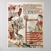 Hermod astride Sleipnir Poster (Voorkant)
