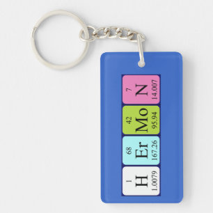 Hermon periodieke table name keying sleutelhanger
