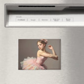 Hermosa bailarina romántica con dulces colores magneet (Insitu (Vaatwasser))