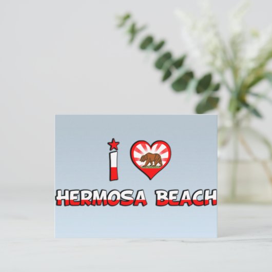 Hermosa Beach, CA Briefkaart (Staand voorkant)