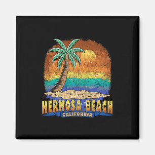 Hermosa Beach California Vintage in nood Souven Magneet
