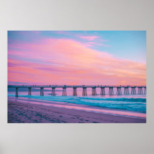 HERMOSA BEACH, CALIFORNIA, VS POSTER