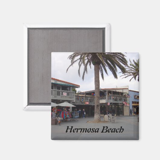 Hermosa Beach, Californië Magneet (Voorkant / Achterkant)