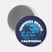 Hermosa Beach, Californië Magneet (Voorkant / Achterkant)