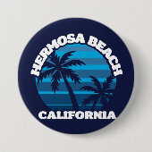 Hermosa Beach, Californië Ronde Button 7,6 Cm (Voorkant)
