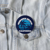 Hermosa Beach, Californië Ronde Button 7,6 Cm (In situ)