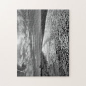 Hermosa Beach, foto van zwart en wit Legpuzzel (Verticaal)