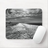 Hermosa Beach, foto van zwart en wit Muismat (Met muis)