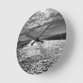 Hermosa Beach, foto van zwart en wit Ronde Klok (Hoek)