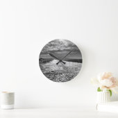 Hermosa Beach, foto van zwart en wit Ronde Klok (Huis)