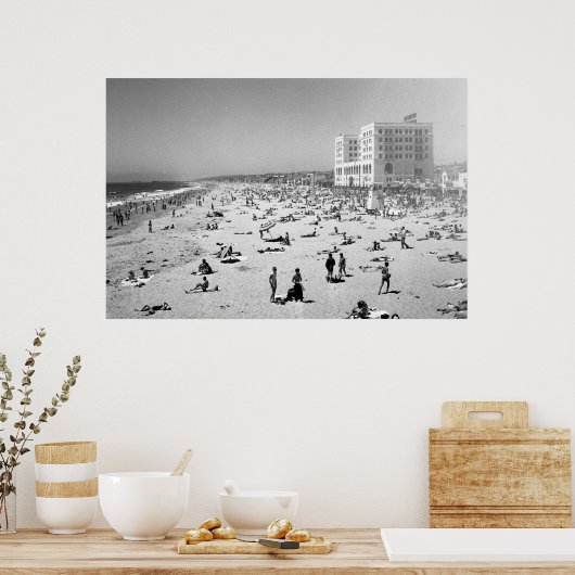 Hermosa Beach, Los Angeles, Californië, 1951 Poster (Keuken)