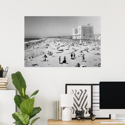 Hermosa Beach, Los Angeles, Californië, 1951 Poster (Thuiskantoor)