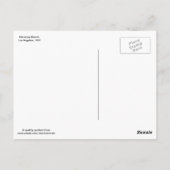 Hermosa Beach, Los Angeles, Vintage 1951 Briefkaart (Achterkant)