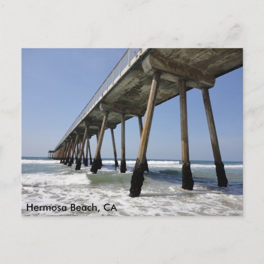 Hermosa Beach Pier Briefkaart (Voorkant)