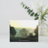 Hermosa Beach Pier Sunset Briefkaart (Staand voorkant)