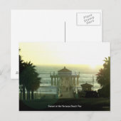 Hermosa Beach Pier Sunset Briefkaart (Voorkant / Achterkant)