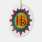 Hermosa Beach Seal Keramisch Ornament (Rechts)