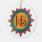 Hermosa Beach Seal Keramisch Ornament (Links)