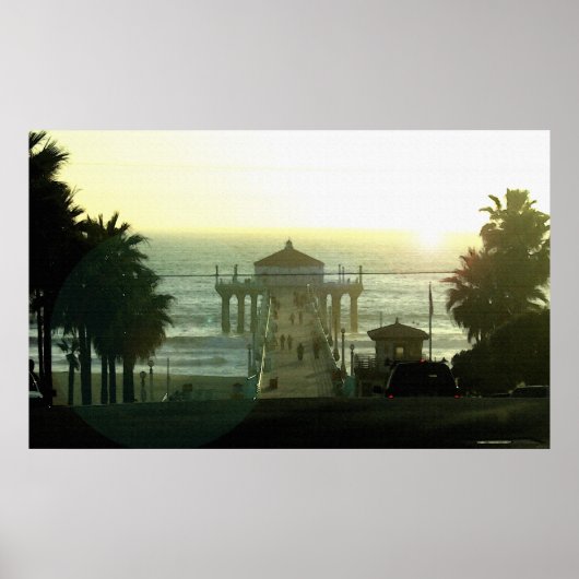 Hermosa Beach Sunset 36 x 22 Poster (Voorkant)