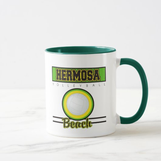 Hermosa Beach Volleyball Gift Mok (Rechts)
