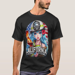 HERMOSA CHICA ANIME EN SOLIDARIDAD CON LOS ANGELES T-SHIRT