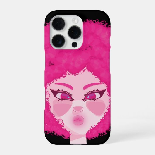 Hermosa chica crespa iPhone hoesje (Achterkant)