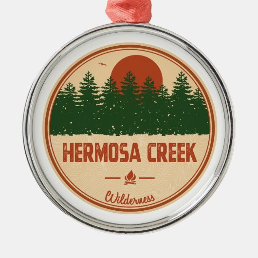 Hermosa Creek Wilderness Colorado Metalen Ornament (Voorkant)