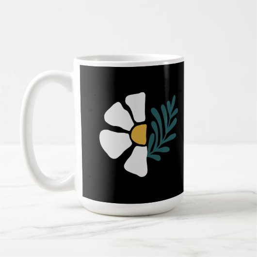 Hermosa flor abstracta koffiemok (Links)